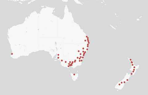 Tesla supercharger network in ANZ