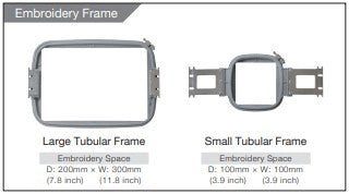 Embroidery Frames for the Tajima SAI