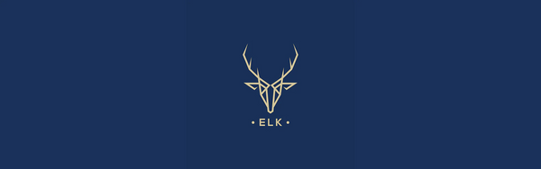 ELK scissors logo on a blue banner