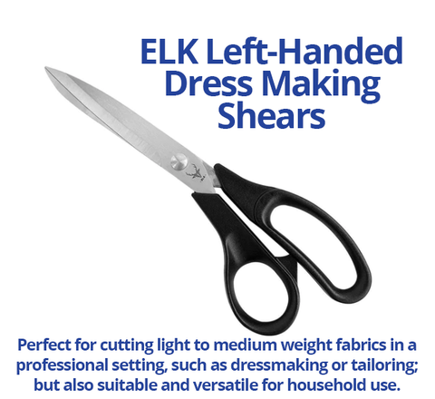 Elk 8.5/21cm Left Handed Dressmaking Shears
