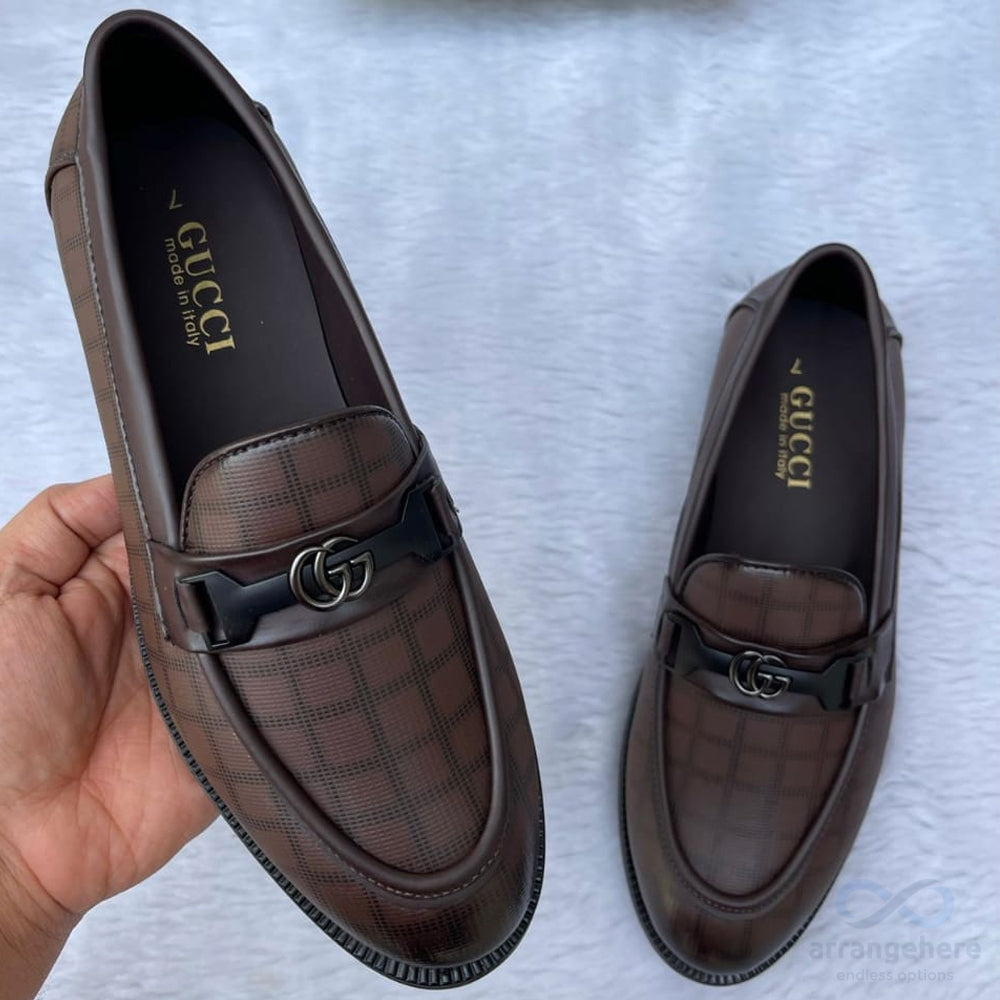 GUCCI Brown Color Formal Shoes For Men - Arrangehere