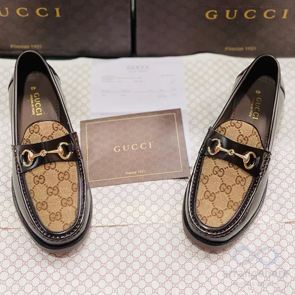 GUCCI Loafer Shoes Brown For Men & Women - Arrangehere