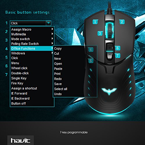 havit gaming mouse open