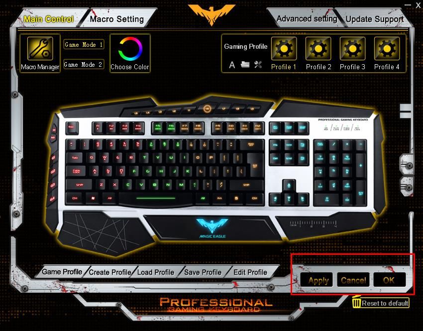 How to customize traditional keys of Lammergeier HV-KB346L Gaming Keyboard 3