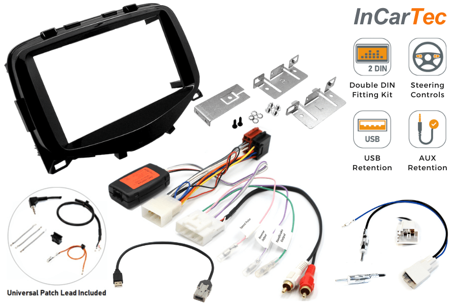 Audi ISO radio adapter cable with CANbus ignition interface and antenna  adapter - InCarTec