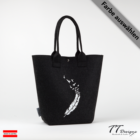 Filz Tasche Shopper (Pusteblume) – TT-Designs