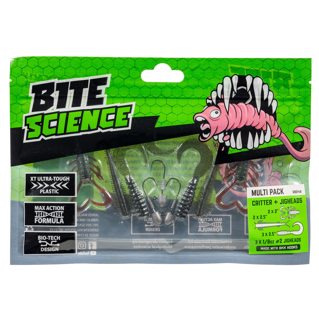 6 Pack of 1/6oz Size 1 Bite Science Substrike DC Jigheads with BKK