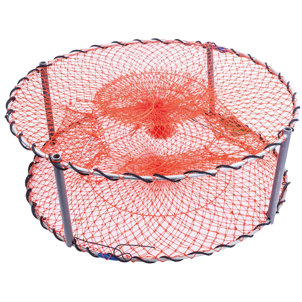 FULL SIZE CRAB POT/TRAP PRO VINYL COATED L24 x W24 x H19 ENTRANCE 4  SIDES