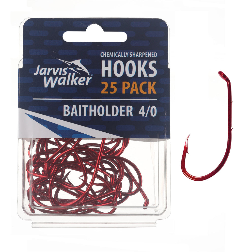 Jarvis Walker Chemically Sharpened Baitholder Hooks - 100 Packs