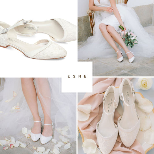 bridal low heel wedding shoes beige| Alibaba.com