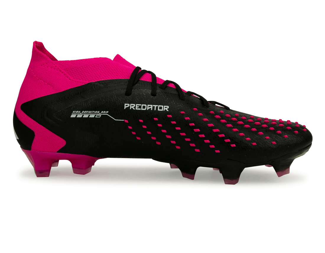 adidas mens predator accuracy 1 fg black pink side