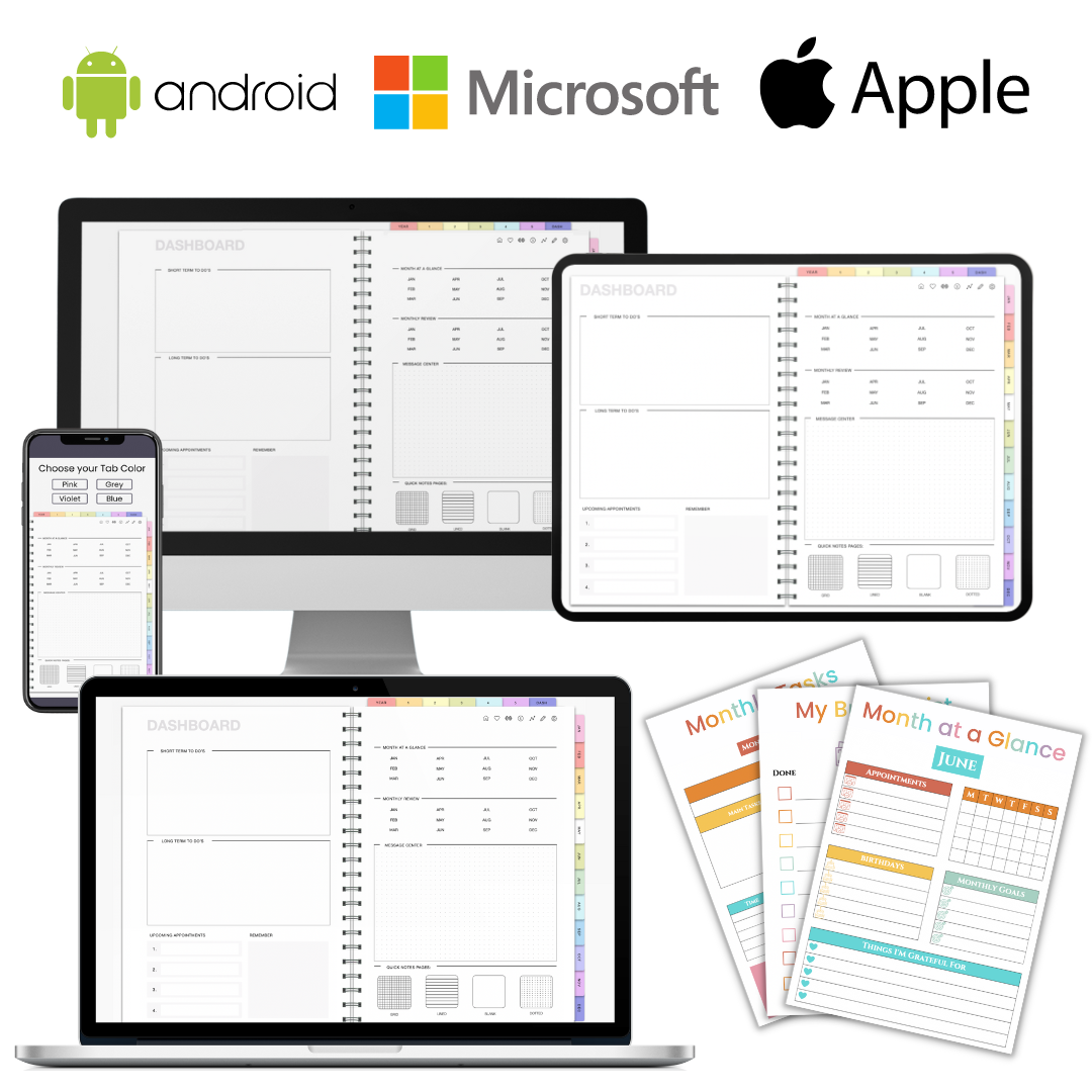 All-In-One Digital & Printable Planner – FriendlyPlanner