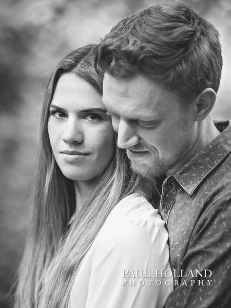 Black and white couple's portrait by Paul Holland