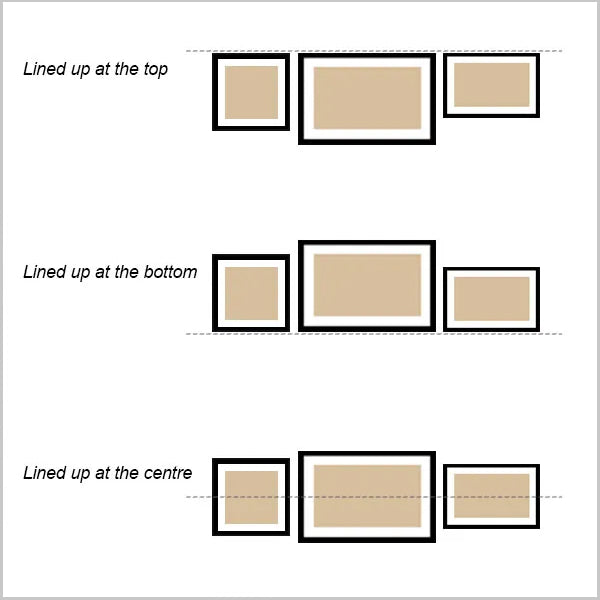 Image showing pictures displayed in a row