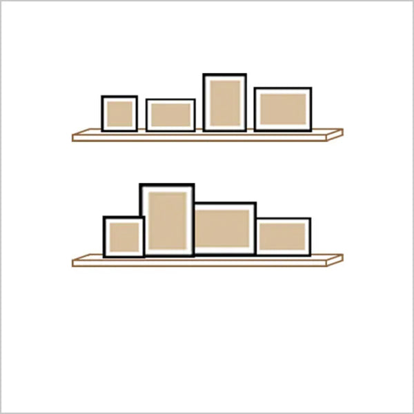 Image showing picture shelf layouts