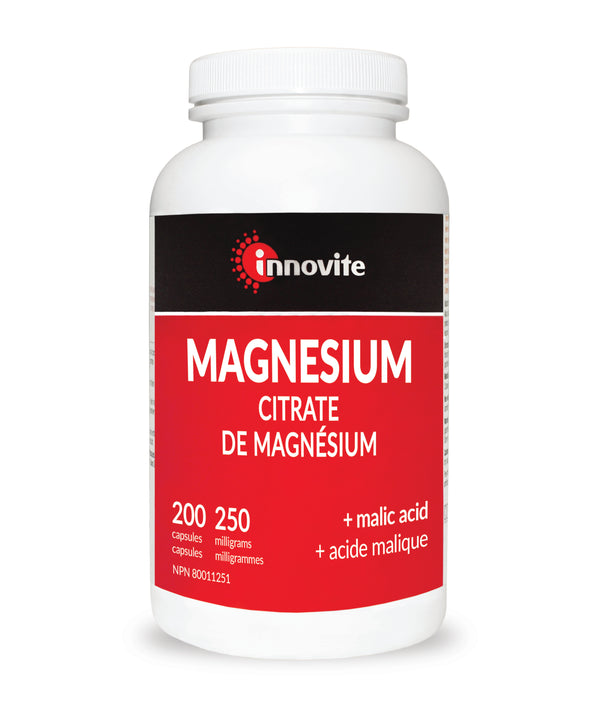 Innovite Health Magnesium Citrate with Malic Acid 250mg, 200 Capsules