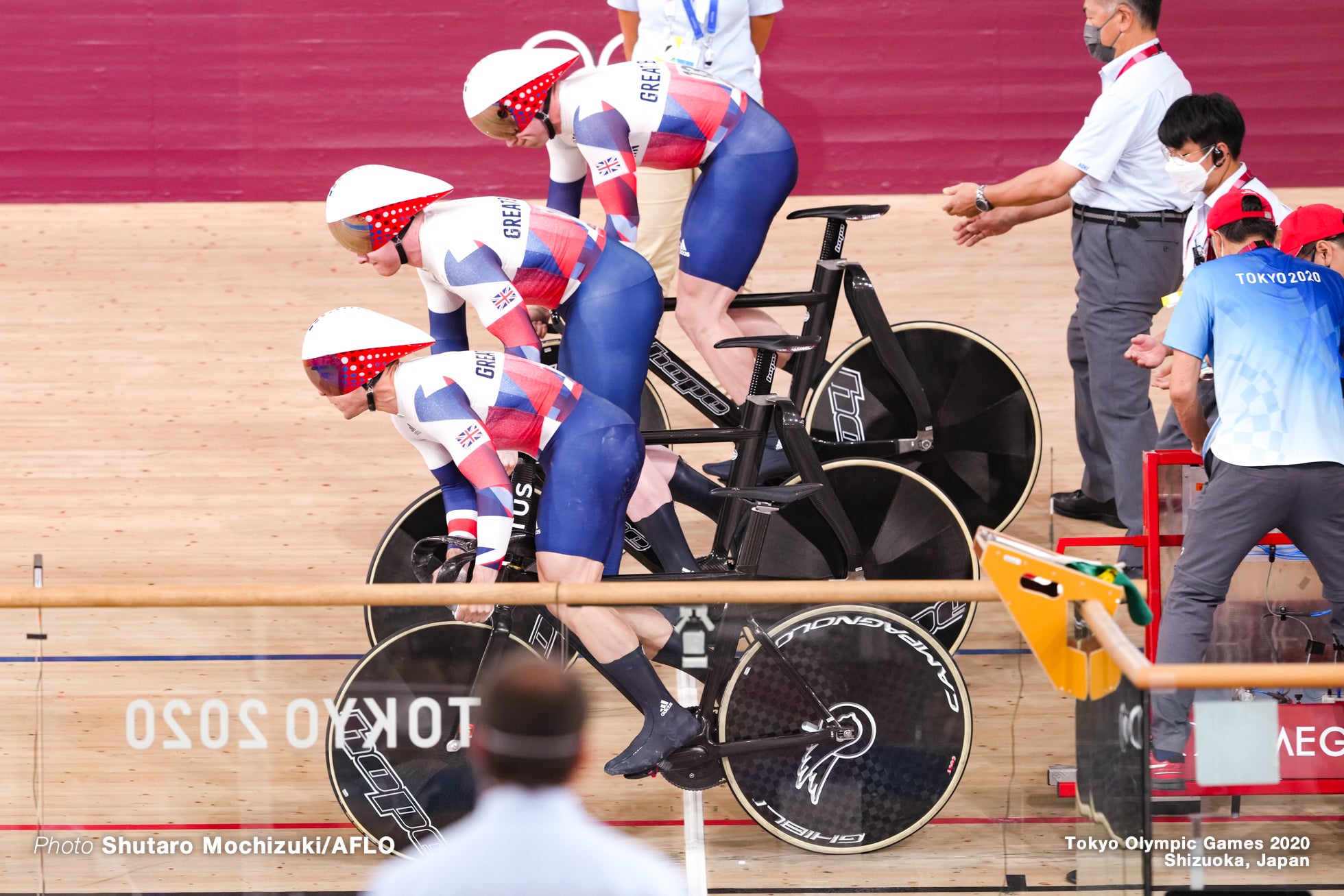 Team GB team sprint standing start Tokyo2020