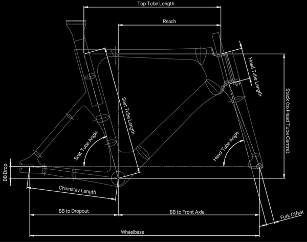 Velobike M2 Frameset Geometry