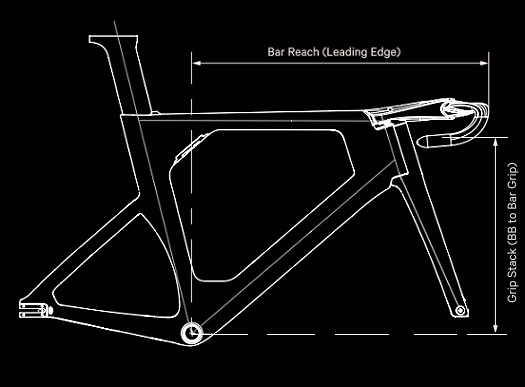 Velobike Altias Handlebar bike fit geometry measurements