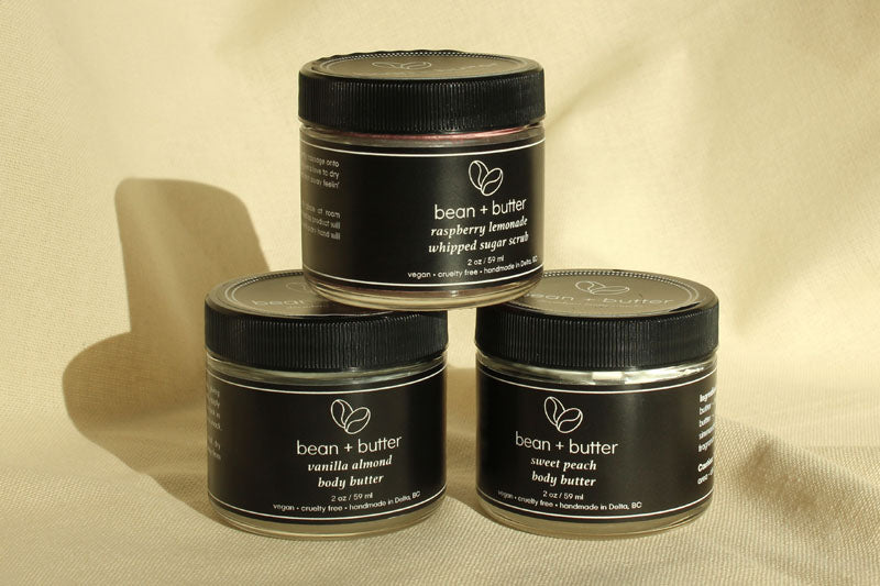 trio of 2oz butter and scrubs