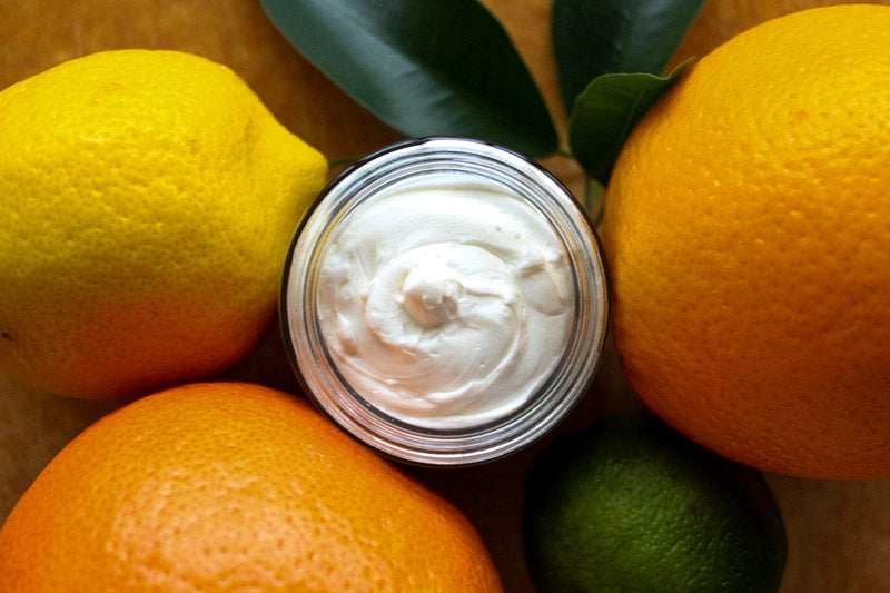 Citrus body butter with oranges and lemon