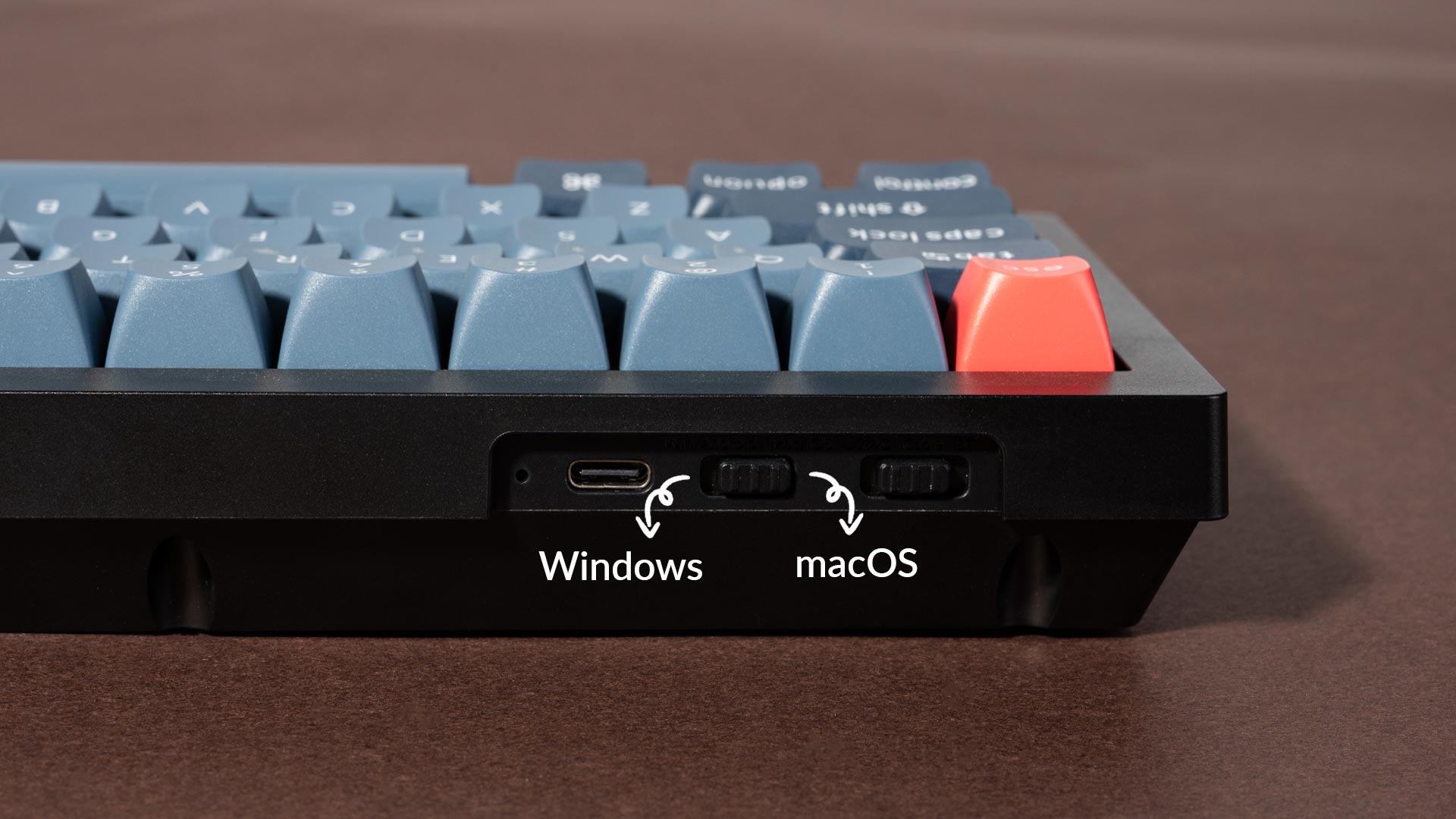 V3 MaxキーボードでWindowsとmacosの切り替えが可能