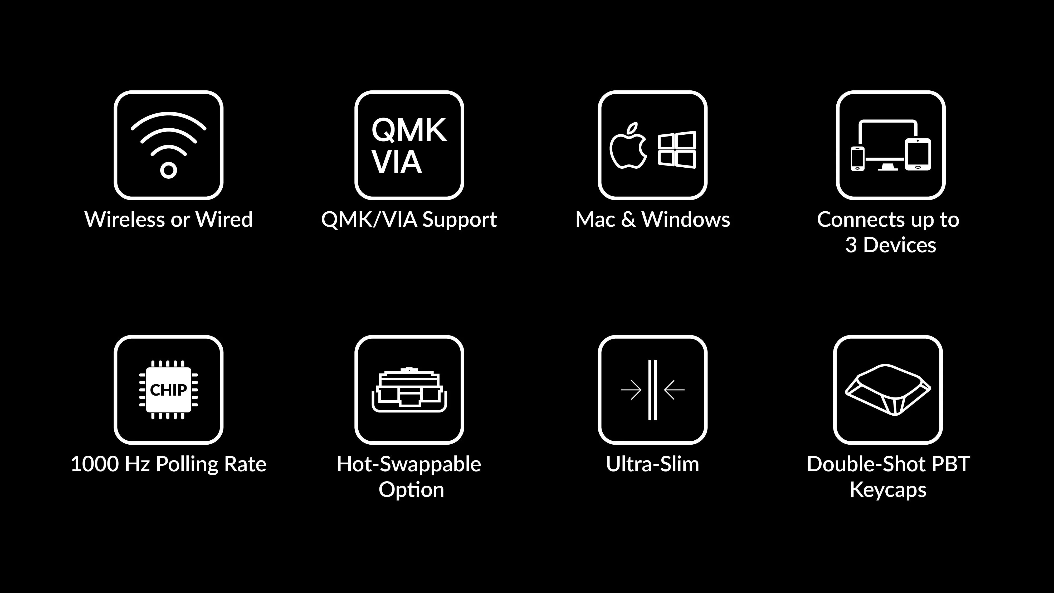 Features of Keychron K8 Pro QMK/VIA Wireless Mechanical Keyboard