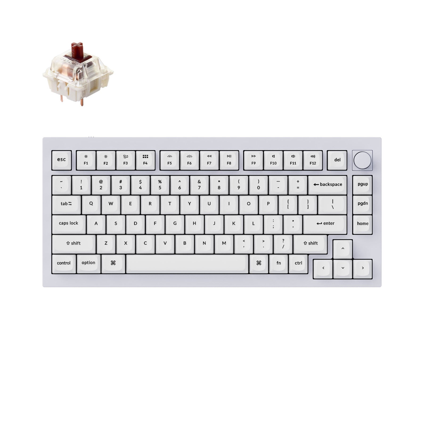 Keychron Q1 QMK JIS配列 Gateron G Pro赤軸 - PC周辺機器