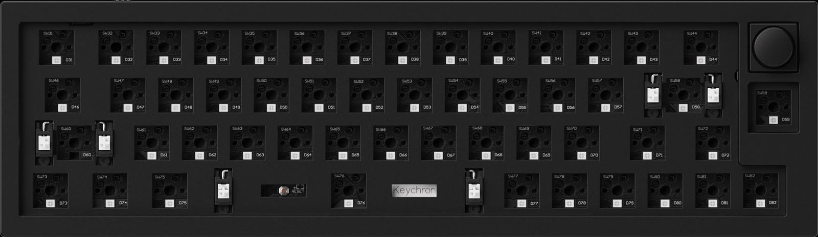 Barebone ANSI Layout Keychron Q7 70% Layout Custom Mechanical Keyboard