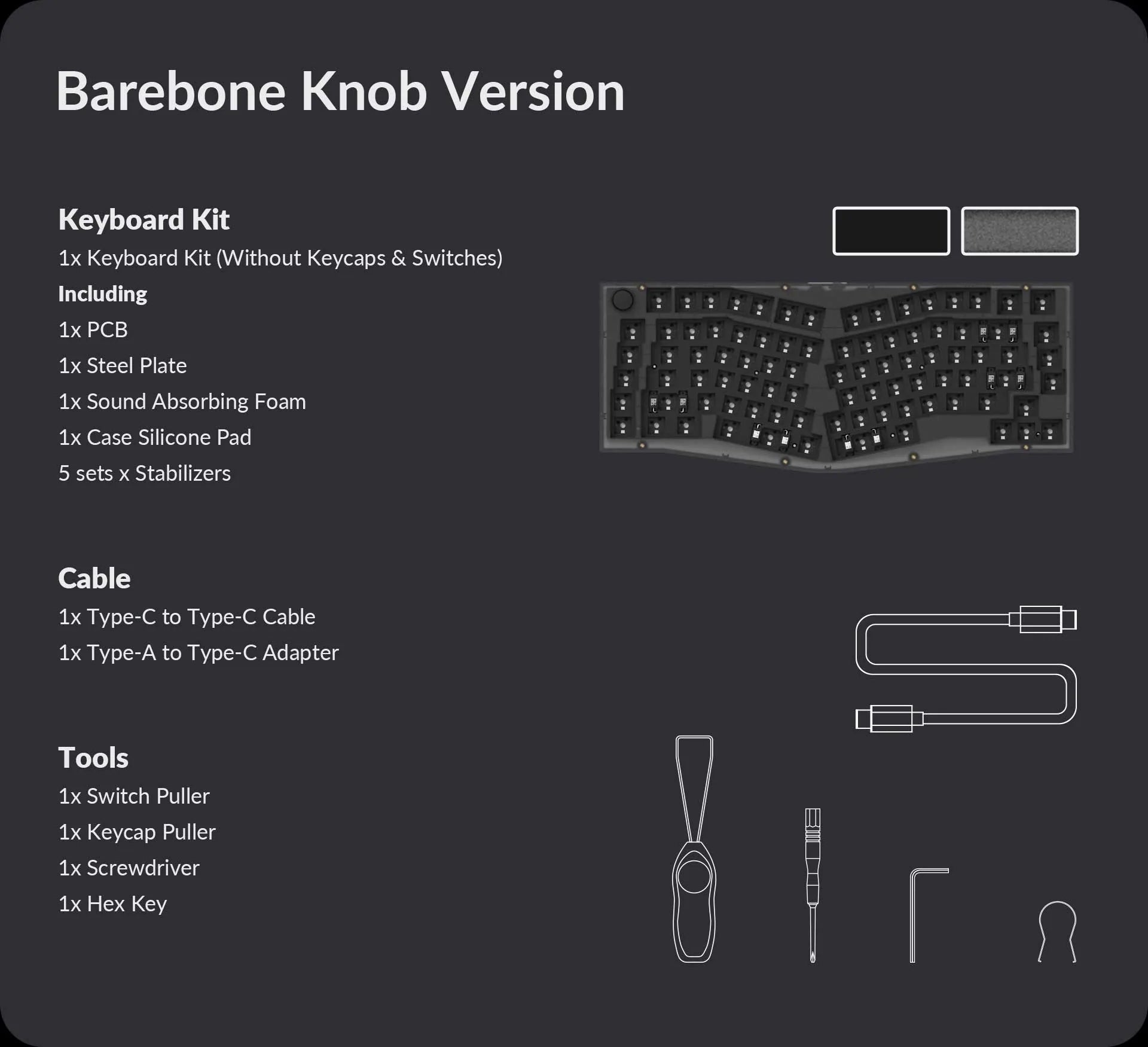 Keychron Q1 75% Custom Mechanical Keyboard Barebone Version