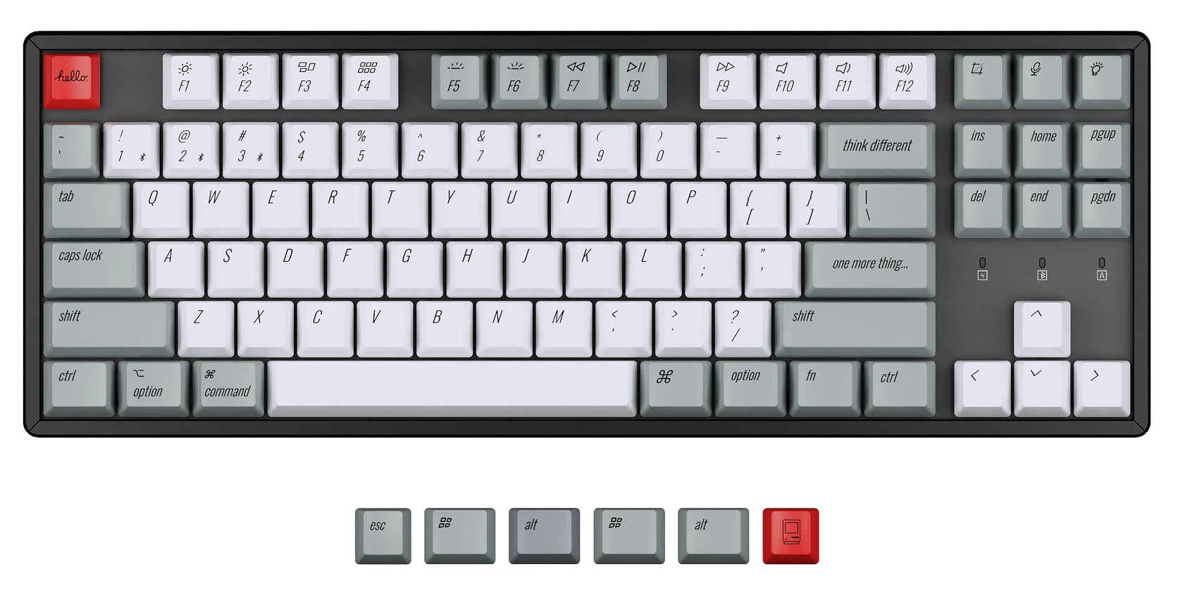 Keychron OEMプロフィール PBT レトロ キーキャップセット - PC周辺機器