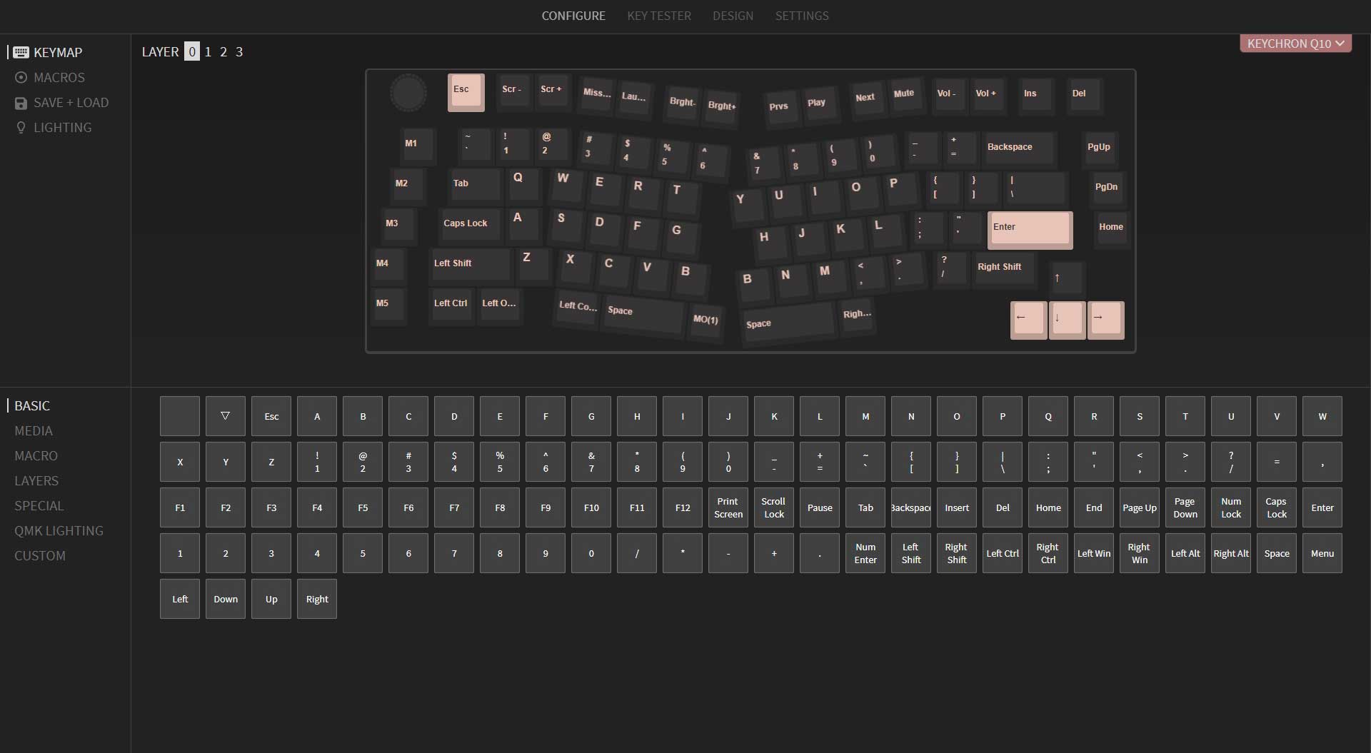 Program Q8 65% Alice Layout with QMK & VIA