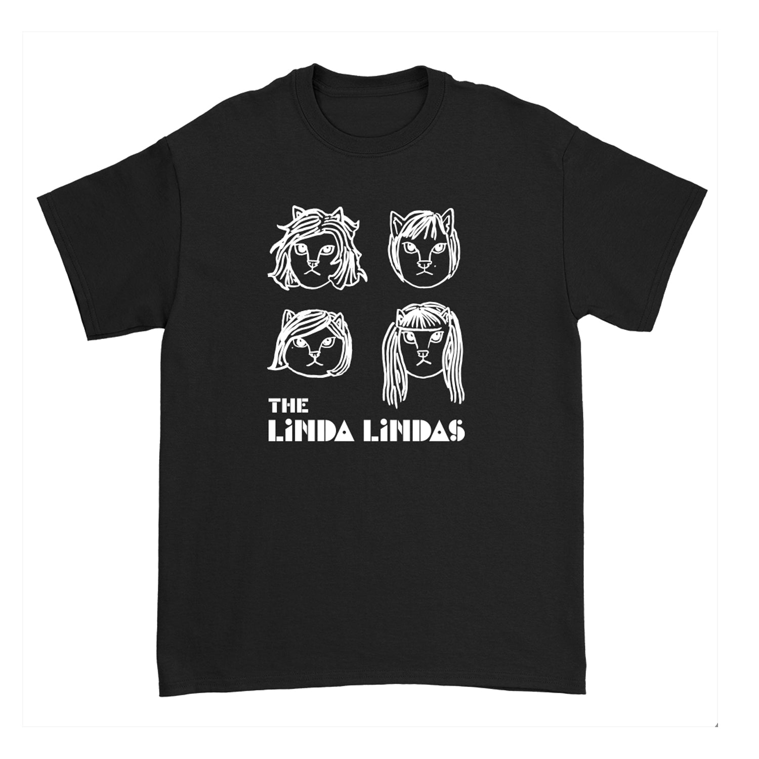 Cats! - Black Adult Tee - The Linda Lindas product image