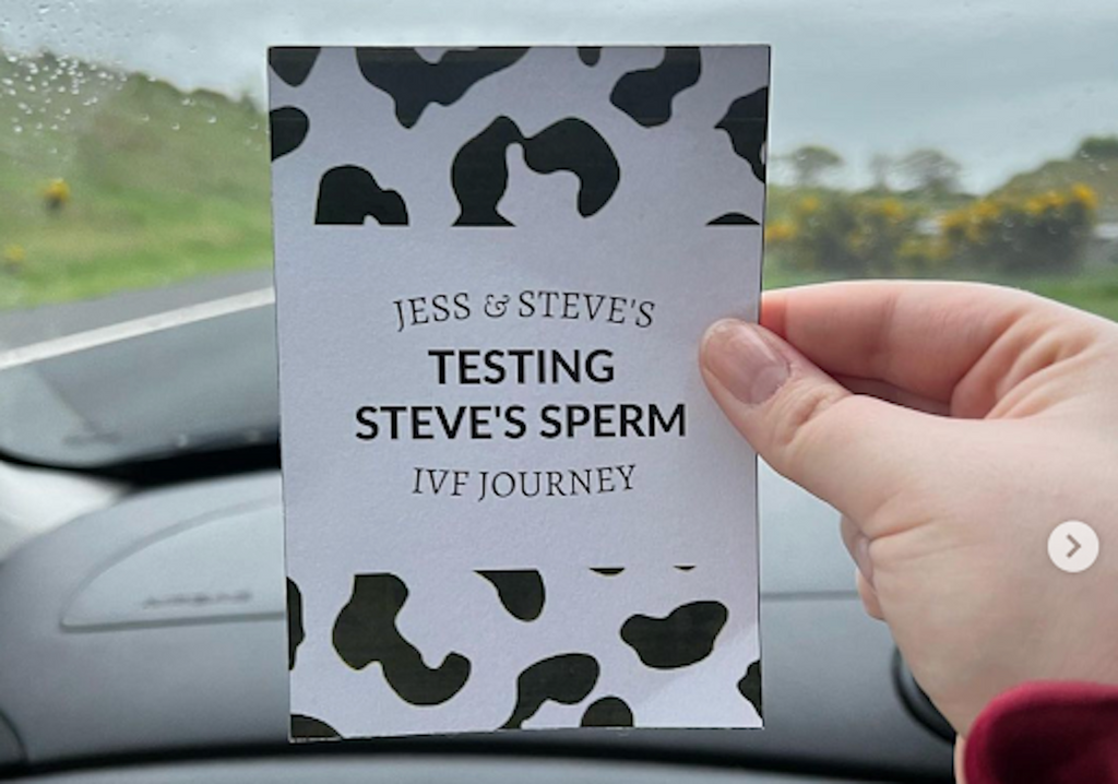 Jess and Steve go for sperm testing pregnancy journey 