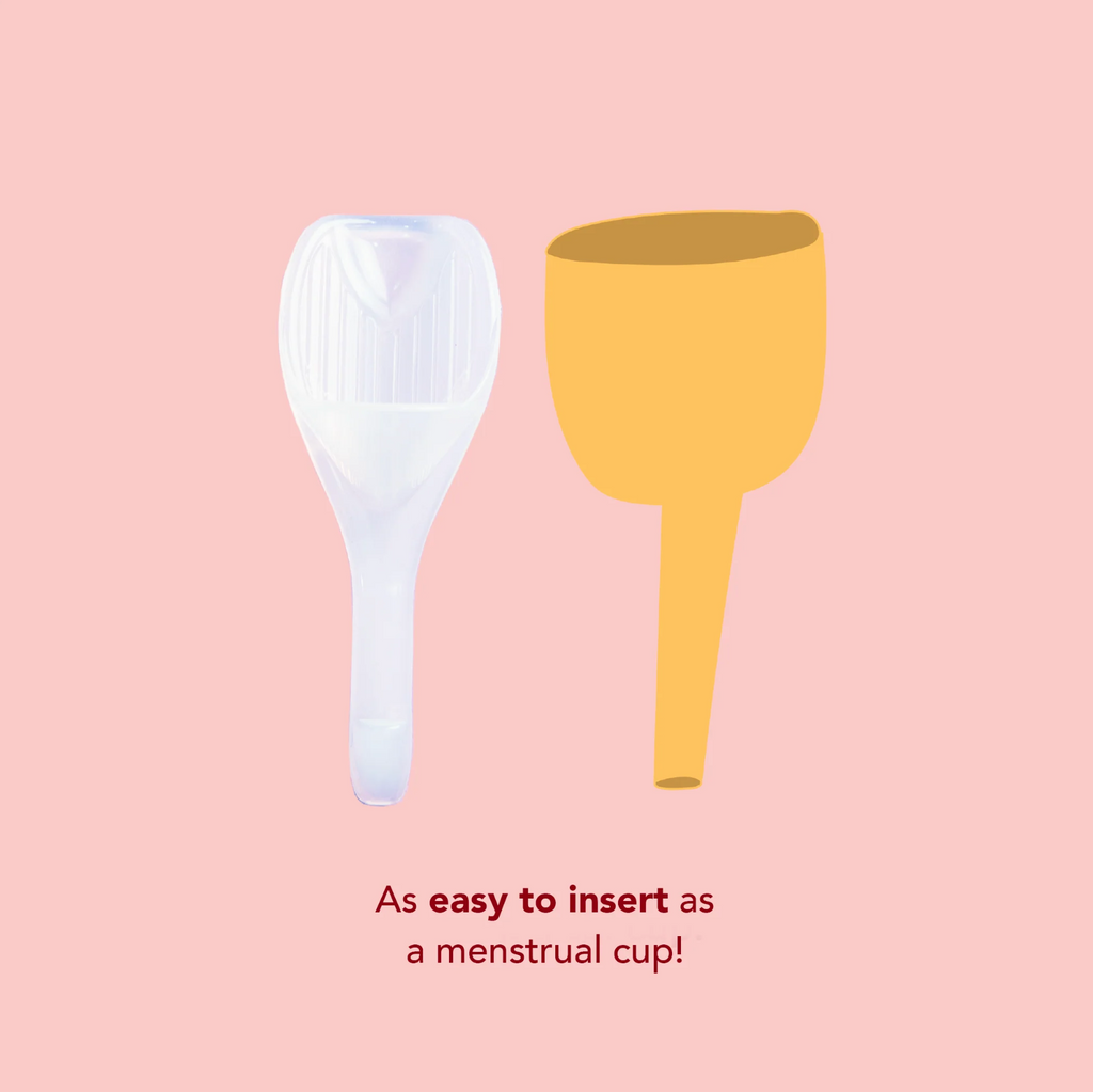 comparison of twoplus Sperm Guide at home conception kit with menstrual cup