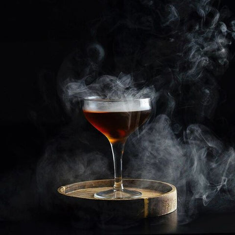 smoked manhattan cocktail