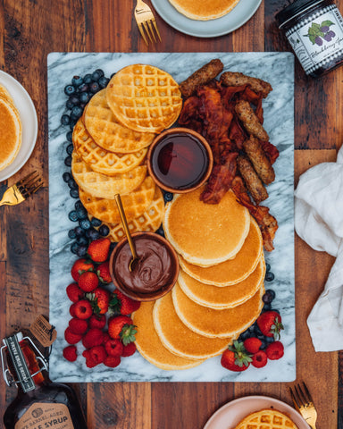 Pancake & Waffle Charcuterie Board