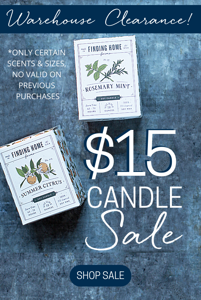 A Look Back and a Candle Sale