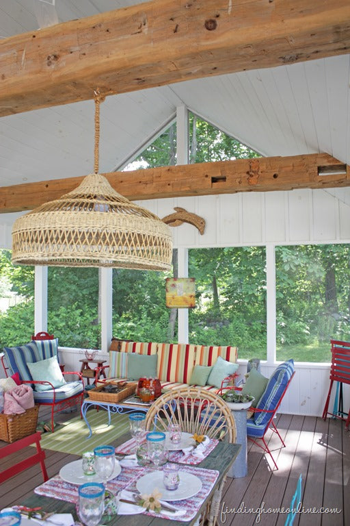 Wicker Chandelier