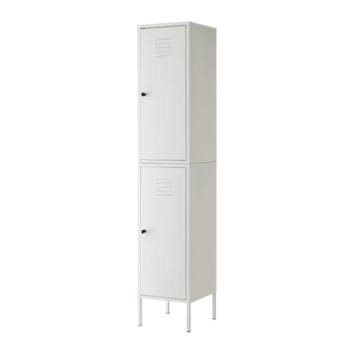 IKEA PS Cabinet white Width: 14 5/8 " Depth: 15 3/4 " Height: 74 3/4 "  Width: 37 cm Depth: 40 cm Height: 190 cm