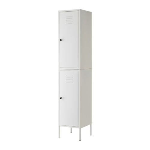 IKEA PS Cabinet white Width: 14 5/8 " Depth: 15 3/4 " Height: 74 3/4 "  Width: 37 cm Depth: 40 cm Height: 190 cm  