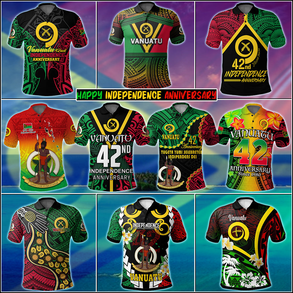 Vanuatu Independence Anniversary Polo Shirts – Polynesian Pride