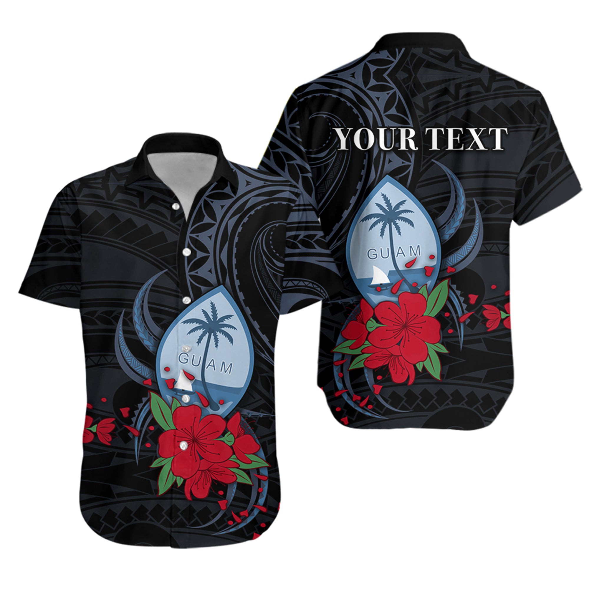 Guam Black Baseball Jersey with Personalization – Island Life