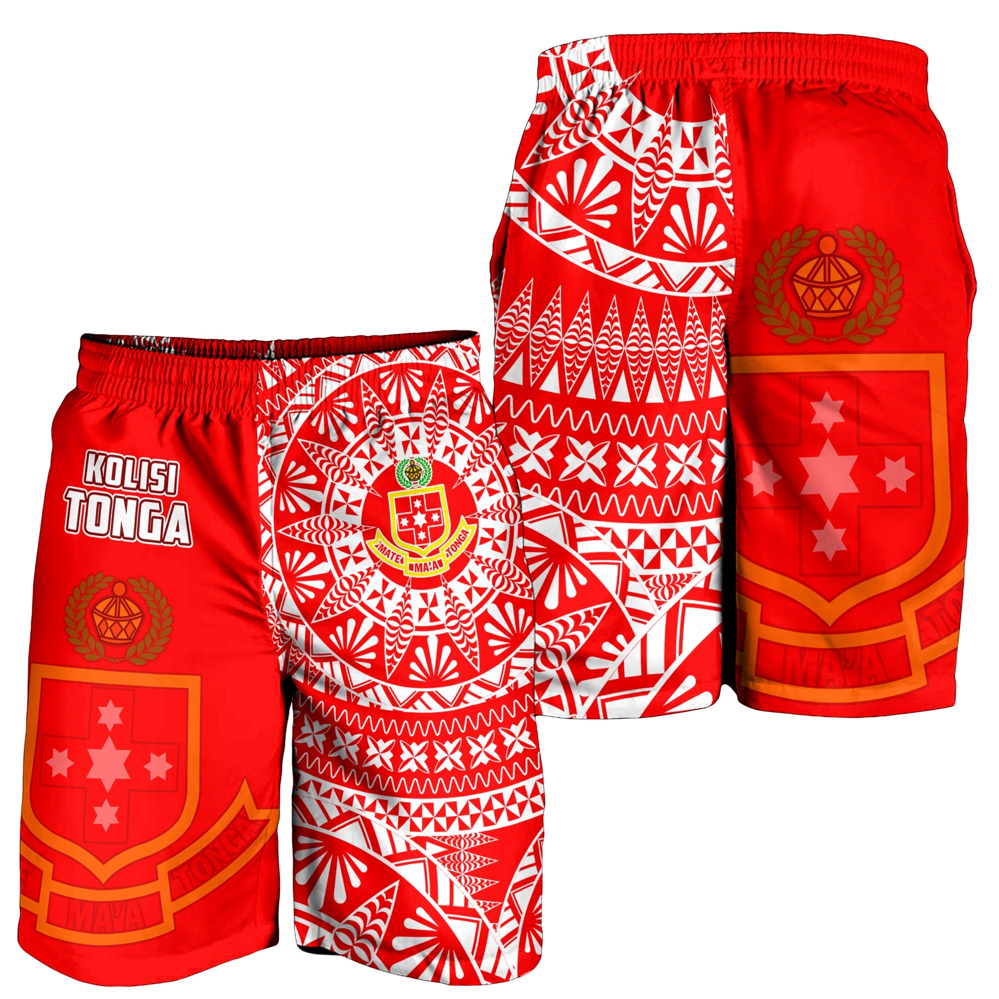 Kolisi Tonga High School Men Shorts Tongan Ngatu Pattern LT14 ...