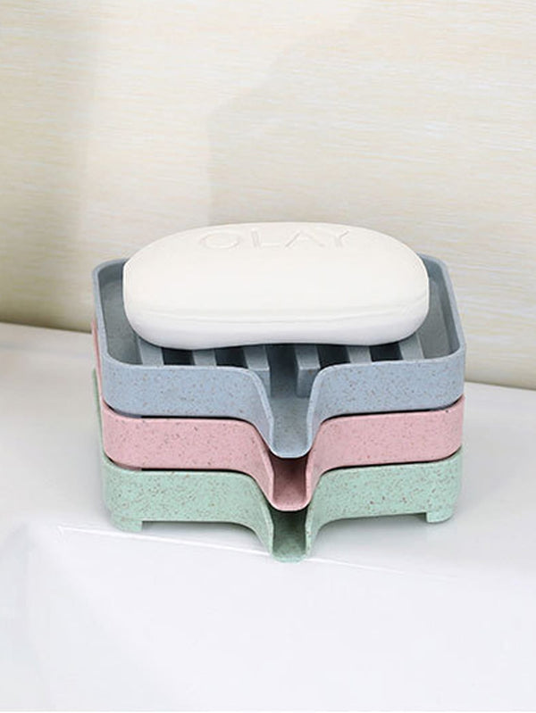 1pc Solid Soap Storage Box Bath Foam Storage Box PP Sponge Drain Tray Holder - Ecart