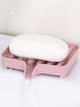 1pc Solid Soap Storage Box Bath Foam Storage Box PP Sponge Drain Tray Holder - Ecart