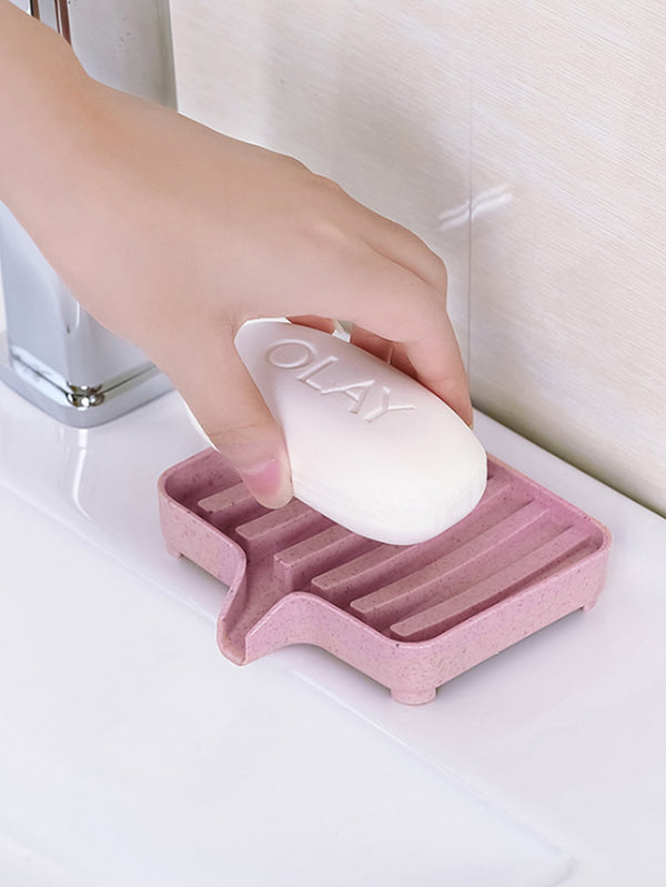 1pc Solid Soap Storage Box Bath Foam Storage Box PP Sponge Drain Tray Holder - Ecart
