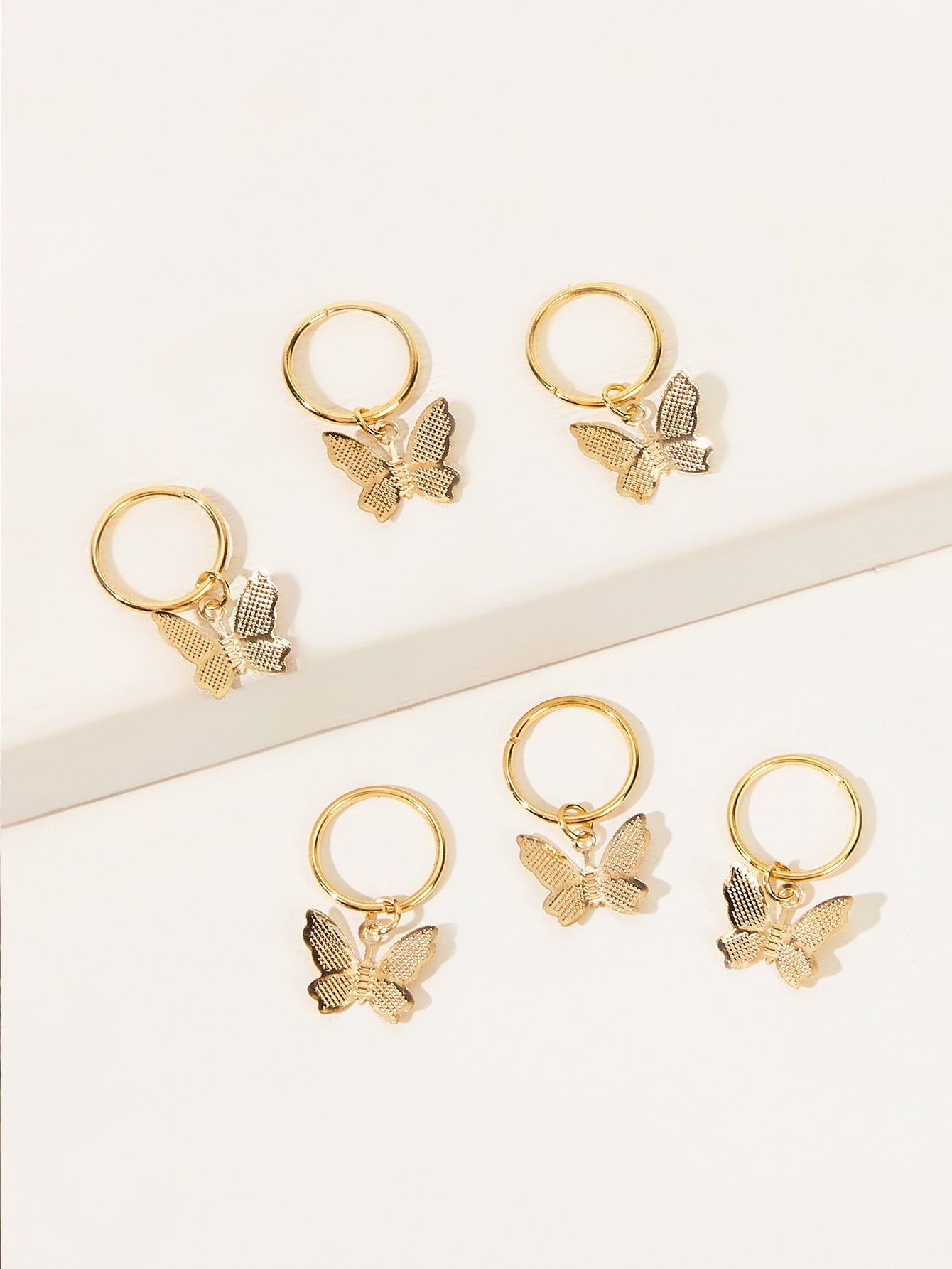 6pcs Butterfly Charm Hair Clip DIY New Headdress Designs for Braid Trendy