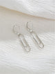 Safety Pin Design Drop Earrings Jewelry Fashion Dangle Earrings for Women Girls - Ecart