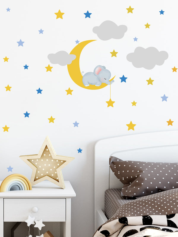 Kids Bedroom Cartoon Graphic Wall Sticker for Kids Room Nursery Baby Room Wall - Ecart